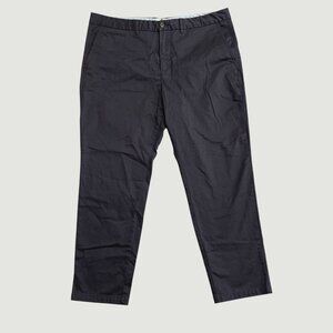 Perk Men's 42x30 Slim Fit Stretch Chino Pants Navy/ Gray n1045
